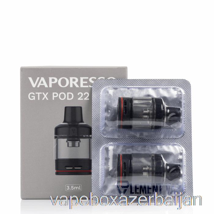 Vape Azerbaijan Vaporesso GTX POD 22 & 26 Replacement Pods 3.5mL GTX 22 Pods